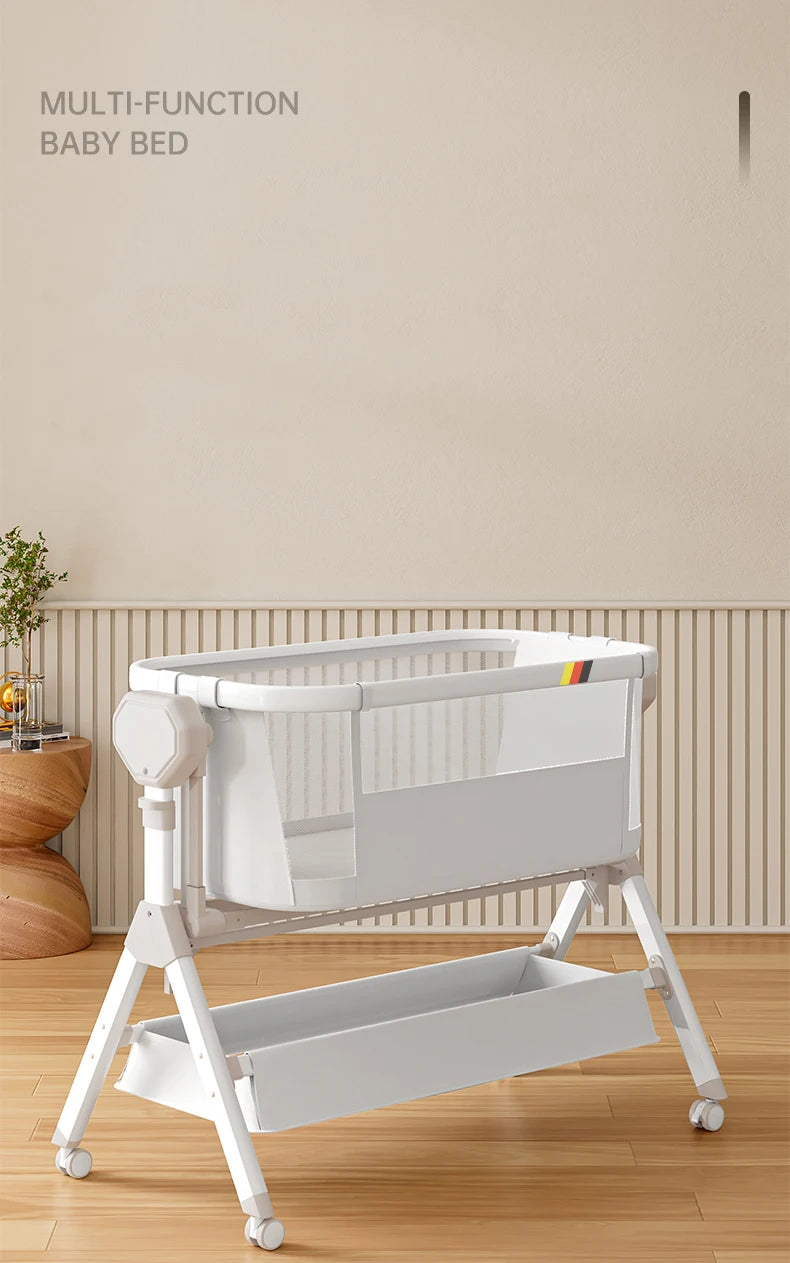 Rocking Baby Bassinet,Baby Cribs,Newborn Co-Sleeper,Infant Beside Sleeper,Unisex Baby Bed Cribs, Portable Travel Crib,Cradle