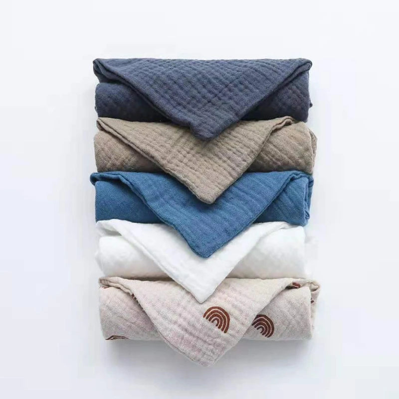 5 Soft Absorbent Gauze Newborn Burp Cloth Baby Saliva Towel Cotton Baby Bibs Handkerchief Nursing Towel Cuddle Cloth Baby Stuff