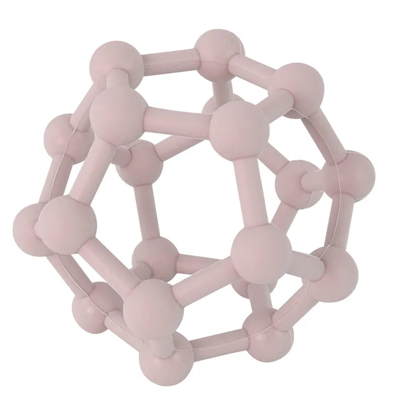 Food Safe Silicone Ball Teether - Portable Fidget Toy & Catch Ball for Newborns