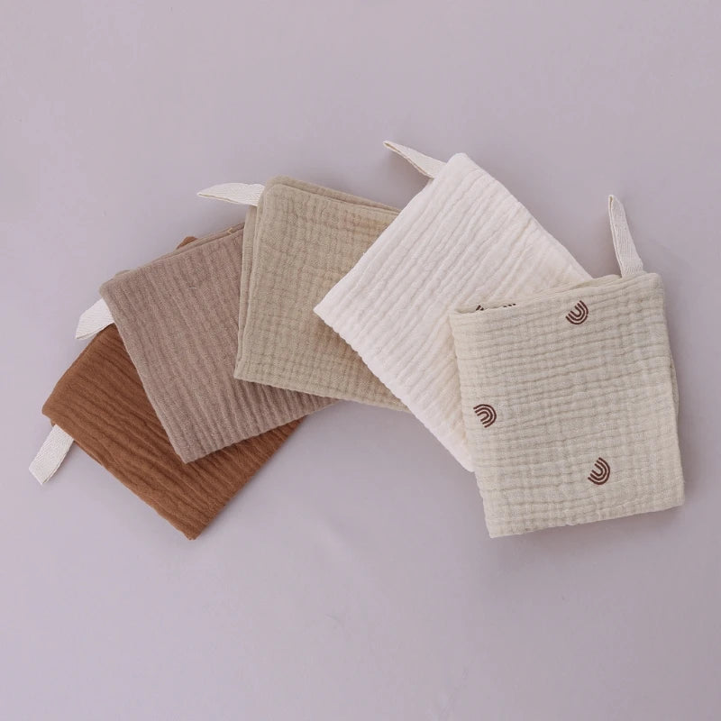 5 Soft Absorbent Gauze Newborn Burp Cloth Baby Saliva Towel Cotton Baby Bibs Handkerchief Nursing Towel Cuddle Cloth Baby Stuff