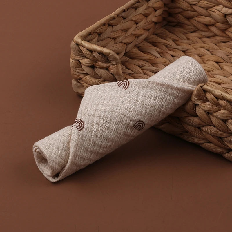 5 Soft Absorbent Gauze Newborn Burp Cloth Baby Saliva Towel Cotton Baby Bibs Handkerchief Nursing Towel Cuddle Cloth Baby Stuff
