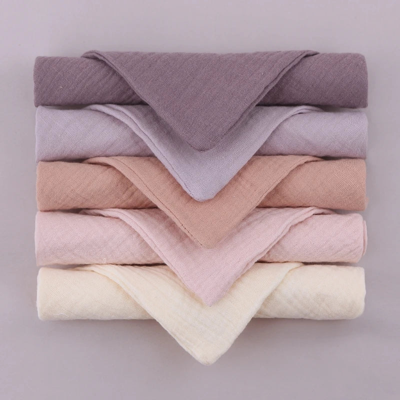 5 Soft Absorbent Gauze Newborn Burp Cloth Baby Saliva Towel Cotton Baby Bibs Handkerchief Nursing Towel Cuddle Cloth Baby Stuff