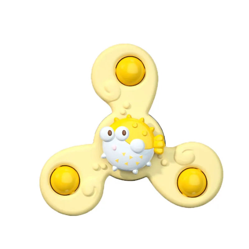 Montessori Baby Bath Toys Boy Children Bathing Sucker Spinner Suction Cup Toy For Kids Funny Child Rattles Teether Toddler Gifts