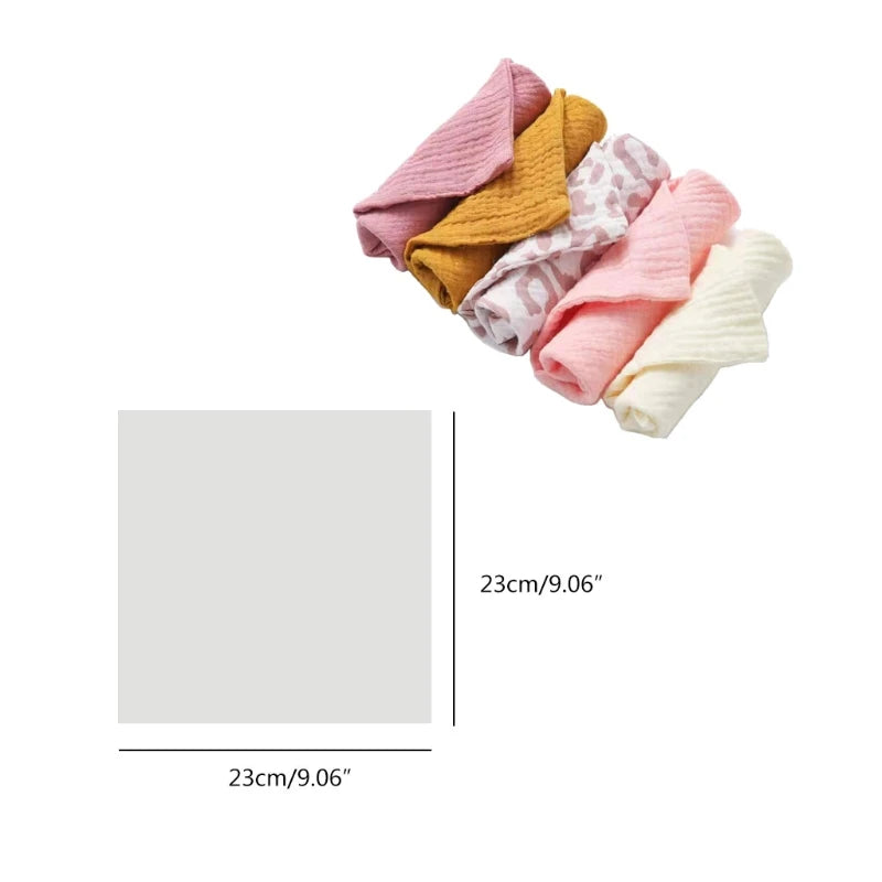 5 Soft Absorbent Gauze Newborn Burp Cloth Baby Saliva Towel Cotton Baby Bibs Handkerchief Nursing Towel Cuddle Cloth Baby Stuff