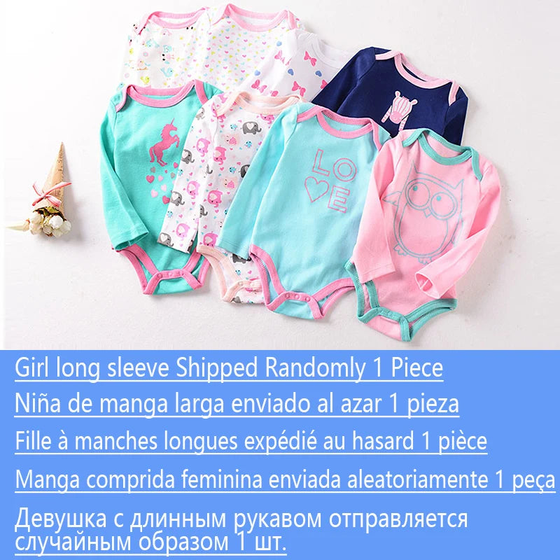 Summer Baby Bodysuit Set - Soft Cotton Romper for Newborns 0-12M Boys & Girls