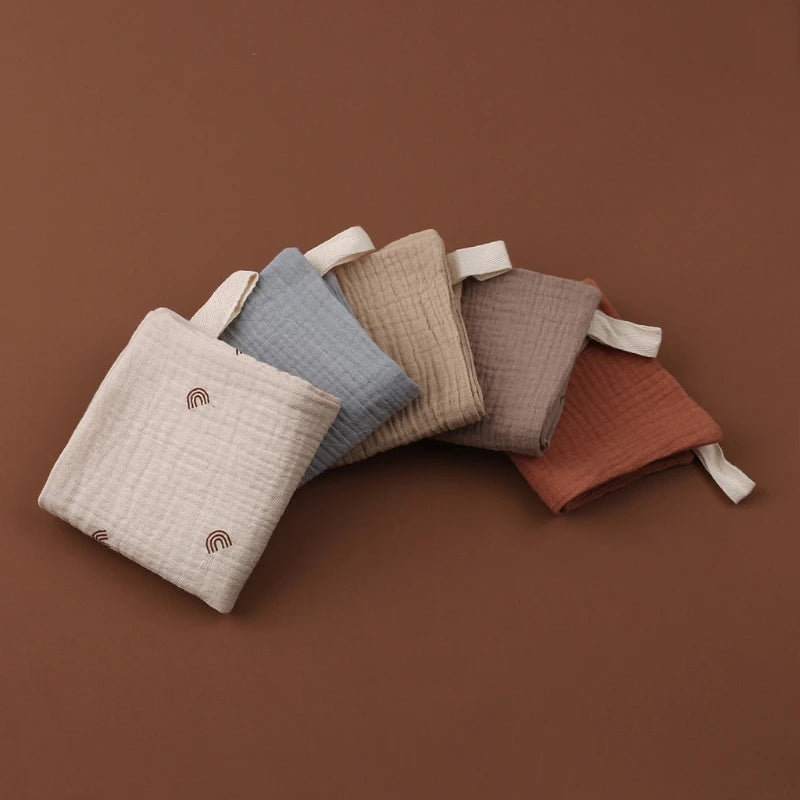 5 Soft Absorbent Gauze Newborn Burp Cloth Baby Saliva Towel Cotton Baby Bibs Handkerchief Nursing Towel Cuddle Cloth Baby Stuff