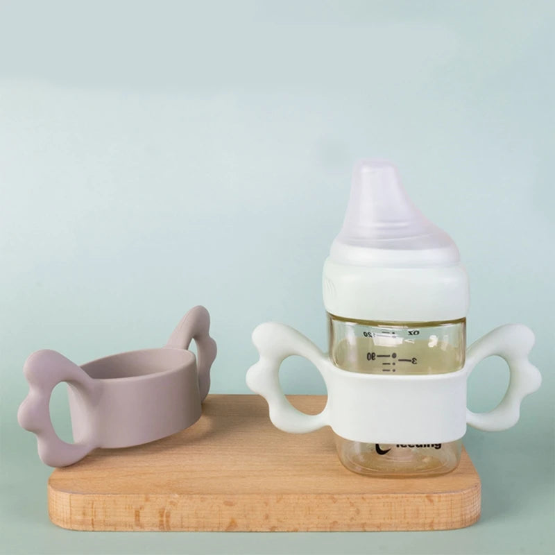 Wide Caliber Bottle Grip Handle – Easy-Hold Feeding Accessory for Newborn Bottles (0+ Months)