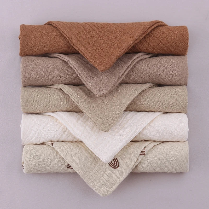 5 Soft Absorbent Gauze Newborn Burp Cloth Baby Saliva Towel Cotton Baby Bibs Handkerchief Nursing Towel Cuddle Cloth Baby Stuff