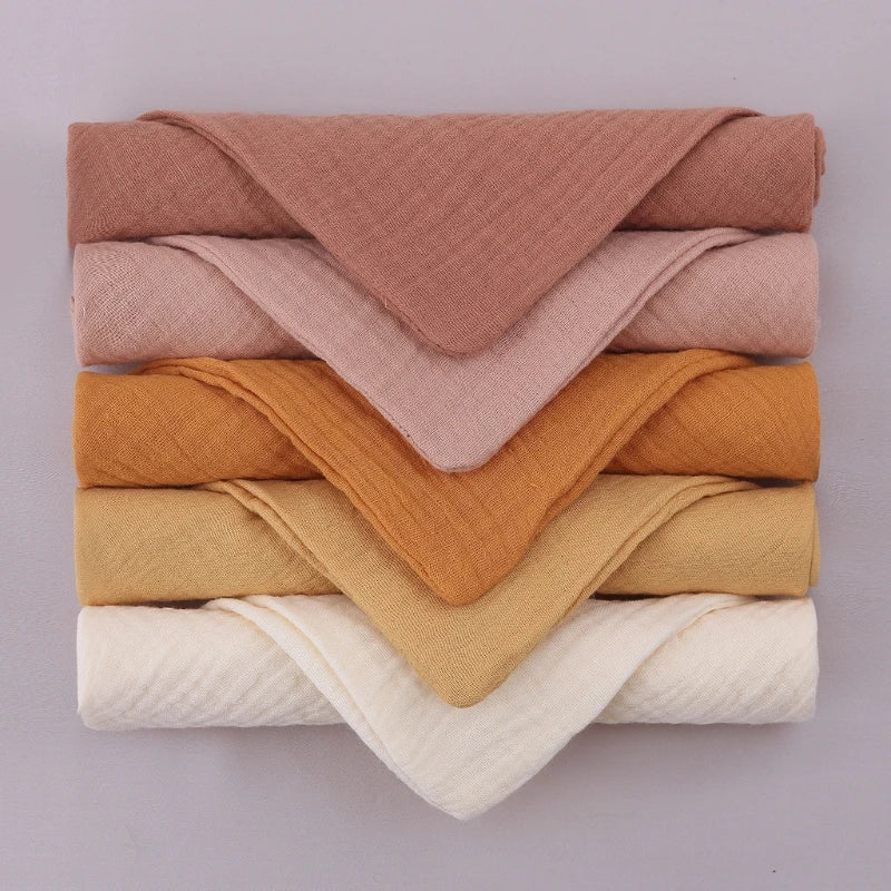 5 Soft Absorbent Gauze Newborn Burp Cloth Baby Saliva Towel Cotton Baby Bibs Handkerchief Nursing Towel Cuddle Cloth Baby Stuff