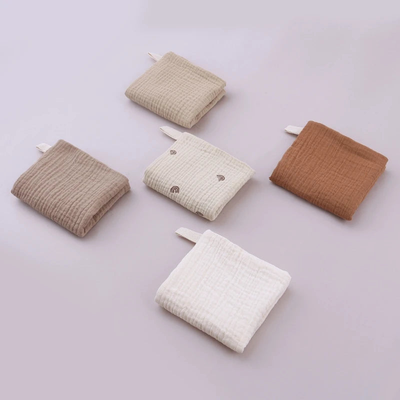 5 Soft Absorbent Gauze Newborn Burp Cloth Baby Saliva Towel Cotton Baby Bibs Handkerchief Nursing Towel Cuddle Cloth Baby Stuff