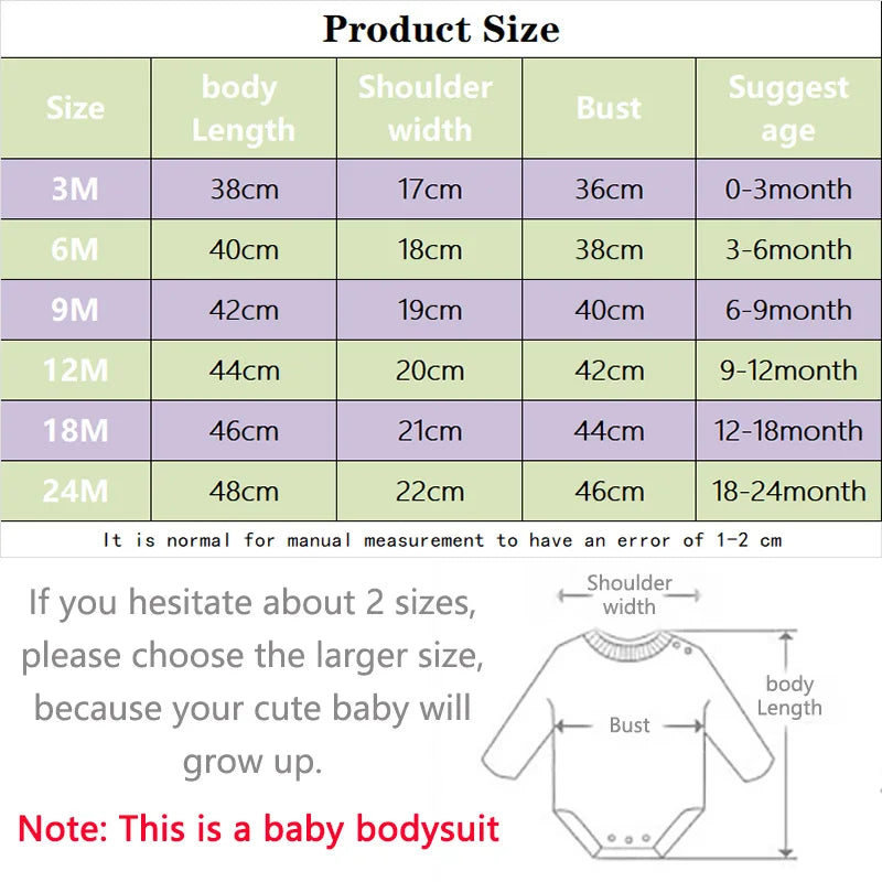 Summer Baby Bodysuit Set - Soft Cotton Romper for Newborns 0-12M Boys & Girls