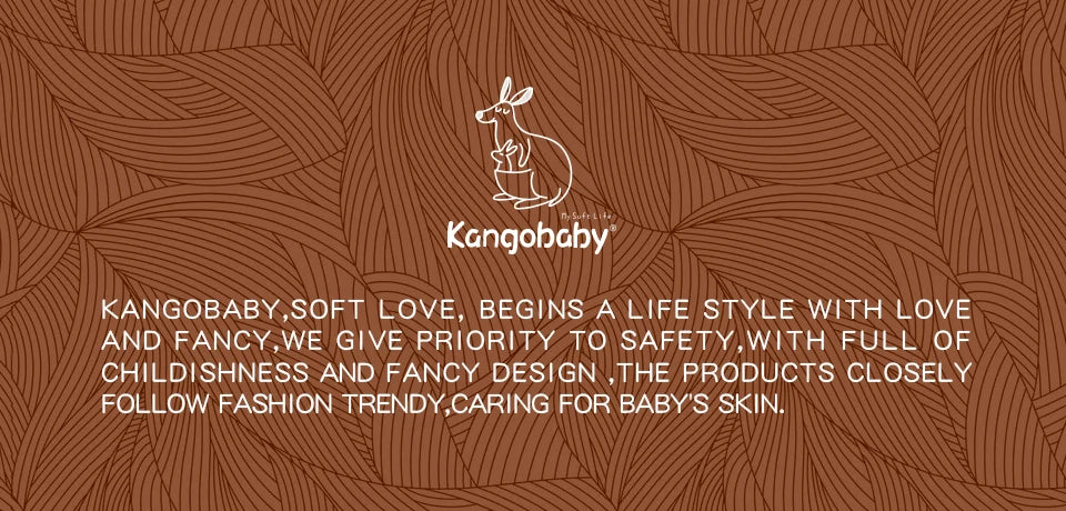 Kangobaby My Soft Life - 5-Pack Bamboo Cotton Muslin Bib Set for Newborns