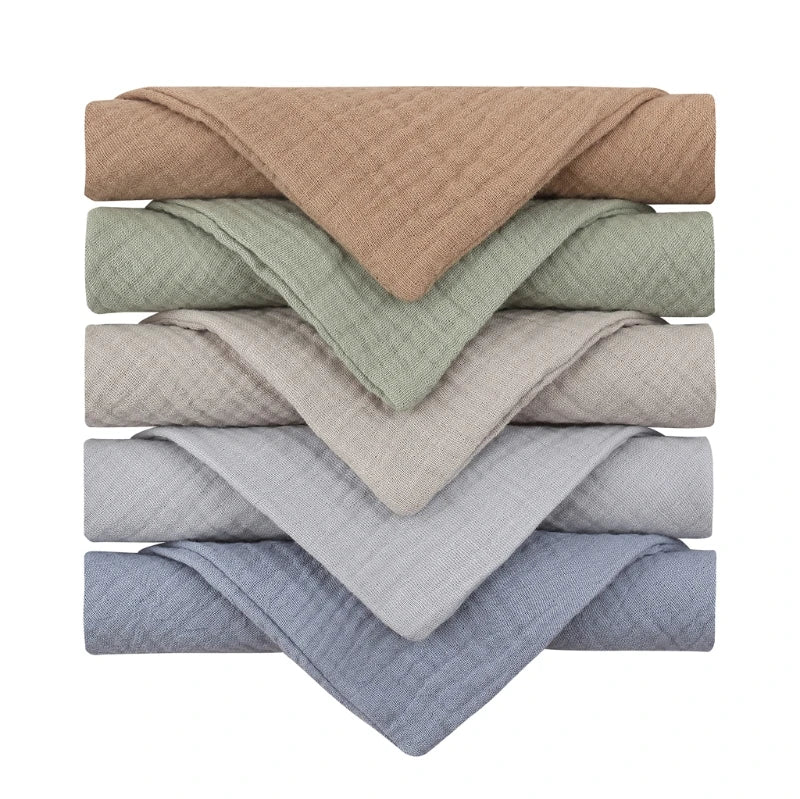 5 Soft Absorbent Gauze Newborn Burp Cloth Baby Saliva Towel Cotton Baby Bibs Handkerchief Nursing Towel Cuddle Cloth Baby Stuff