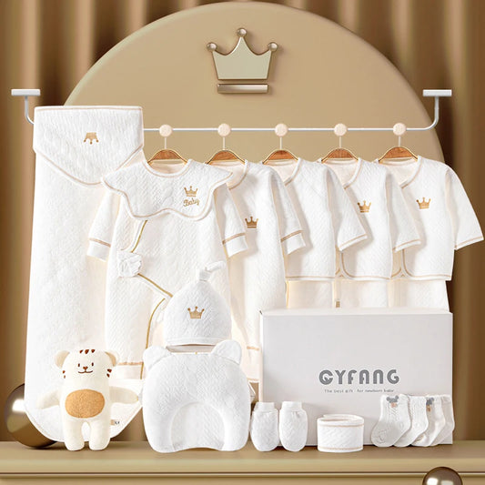 Newborn Baby Clothing Set – 15-20 Piece 100% Cotton Unisex Outfit Collection (0-3 Months)