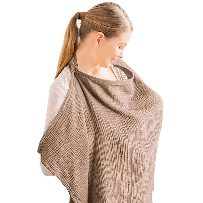 Breathable Nursing Cover - Adjustable Privacy Apron for Outdoor Breastfeeding