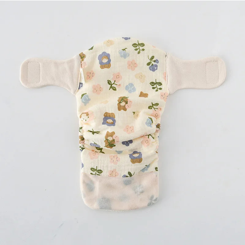 Summer Cotton Baby Training Pants - Reusable Cartoon Diaper Shorts for Toddlers