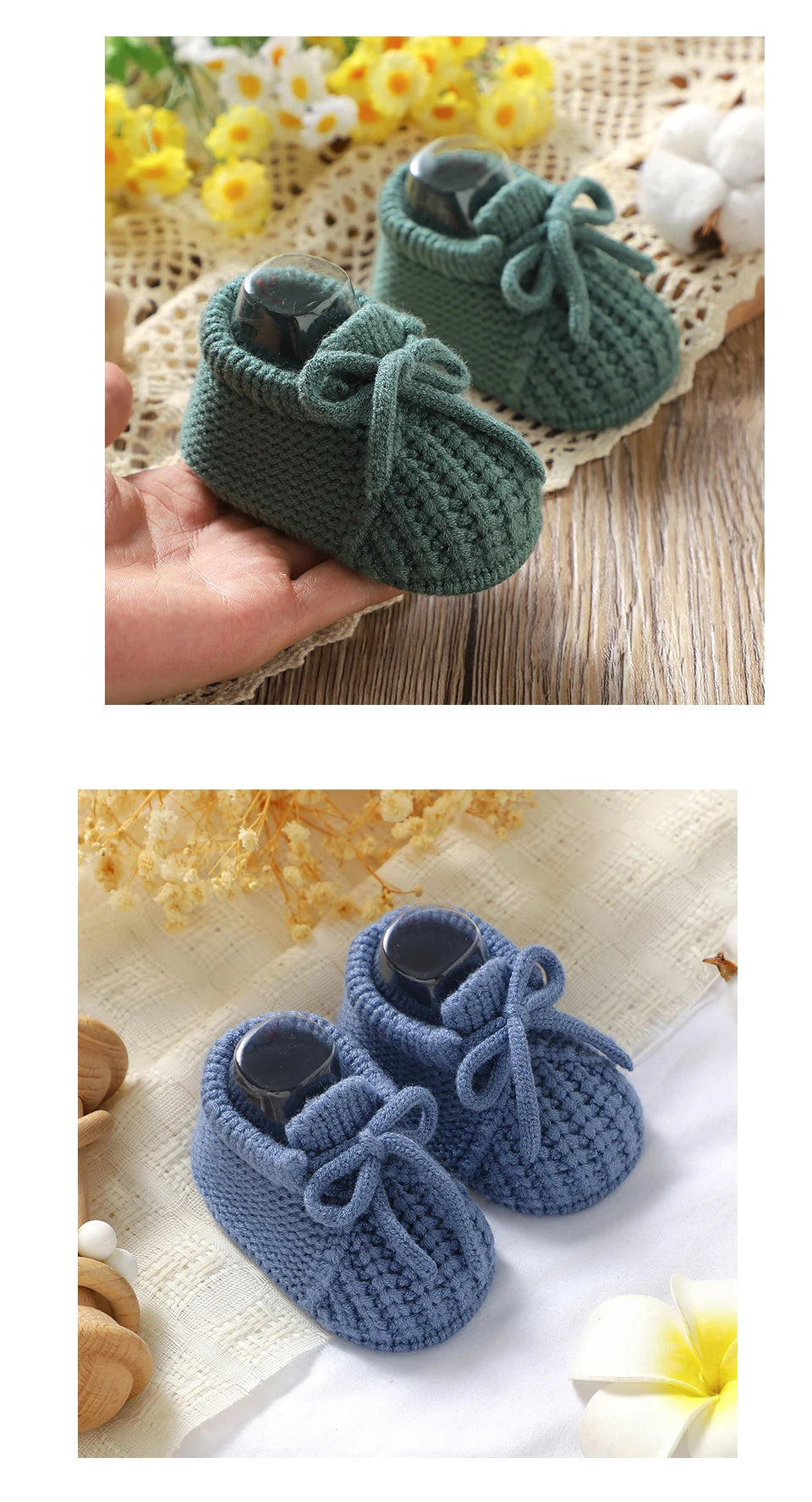 Baby Shoes Knitted Newborn Bed Footwear 0-18M Warm Clothing Accessories Infant Boys Girls First Boots Fashion Solid Toddler Kid