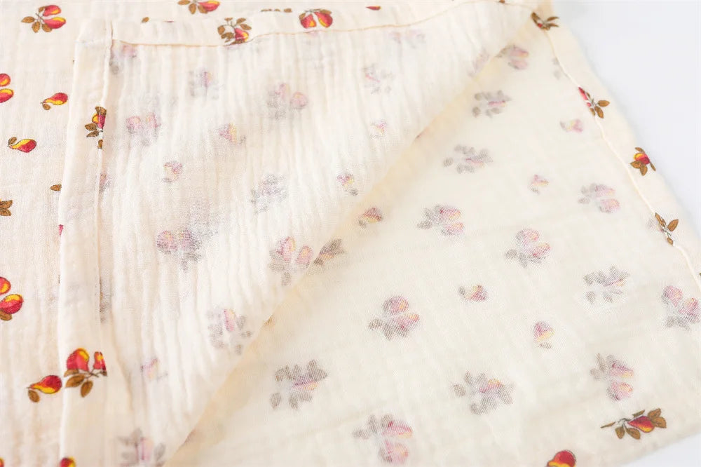 80X65cm Muslin Squares Baby Swaddle Blanket Newborn Diaper Bedding Cotton Stroller Blankets Babies Accessories Infant Nap Cover
