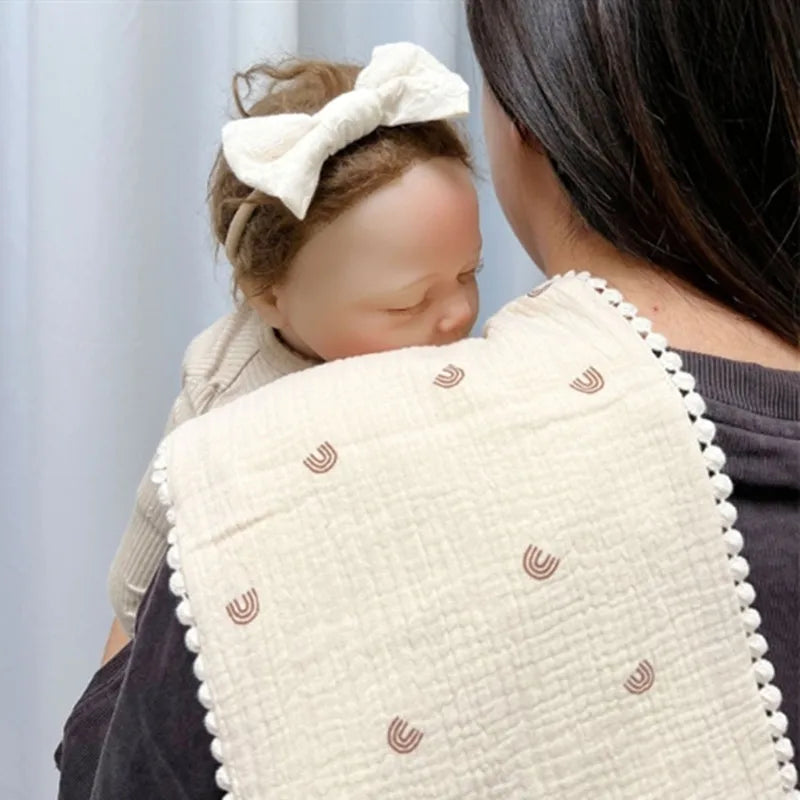 5 Soft Absorbent Gauze Newborn Burp Cloth Baby Saliva Towel Cotton Baby Bibs Handkerchief Nursing Towel Cuddle Cloth Baby Stuff