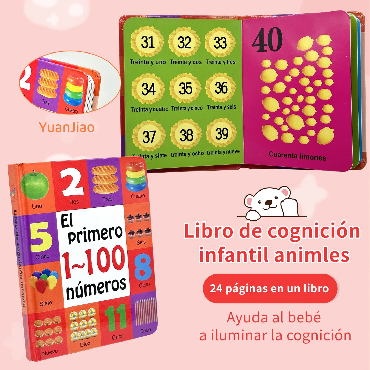 Spanish Children's Cognitive Encyclopedia - Early Learning Books for Kids 0-2 Years