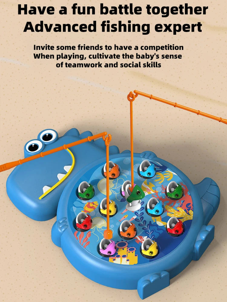 Magnetic Fishing Toy Set - Educational First Birthday Gift for Boys & Girls