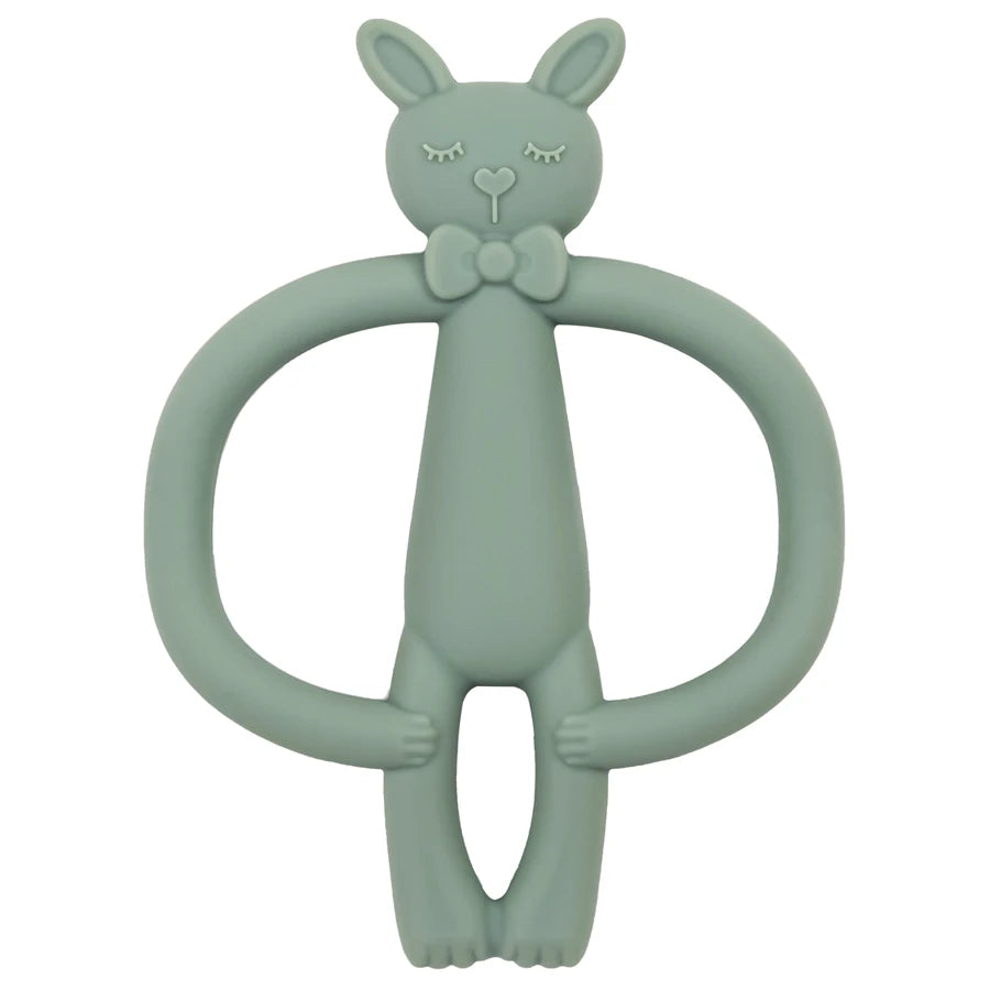 Silicone Nursing Teether Toy – Durable Cartoon Design for Dental Care & Gum Relief (3+ Months)
