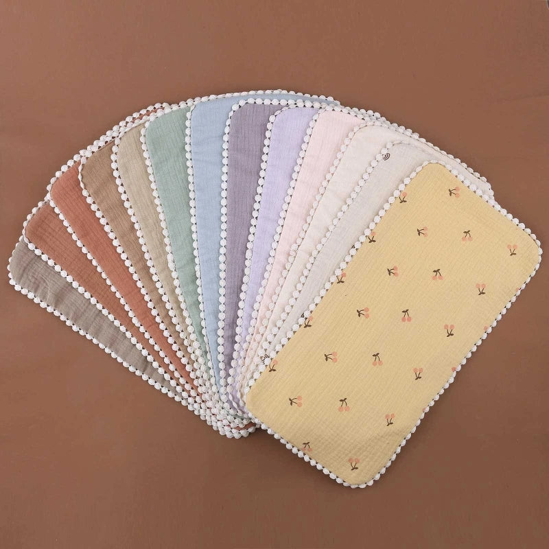 5 Soft Absorbent Gauze Newborn Burp Cloth Baby Saliva Towel Cotton Baby Bibs Handkerchief Nursing Towel Cuddle Cloth Baby Stuff