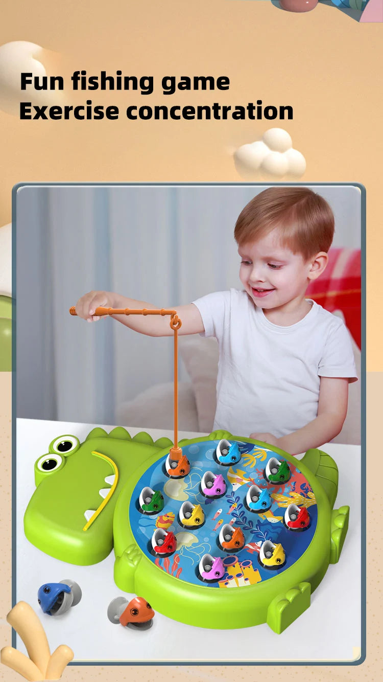Magnetic Fishing Toy Set - Educational First Birthday Gift for Boys & Girls