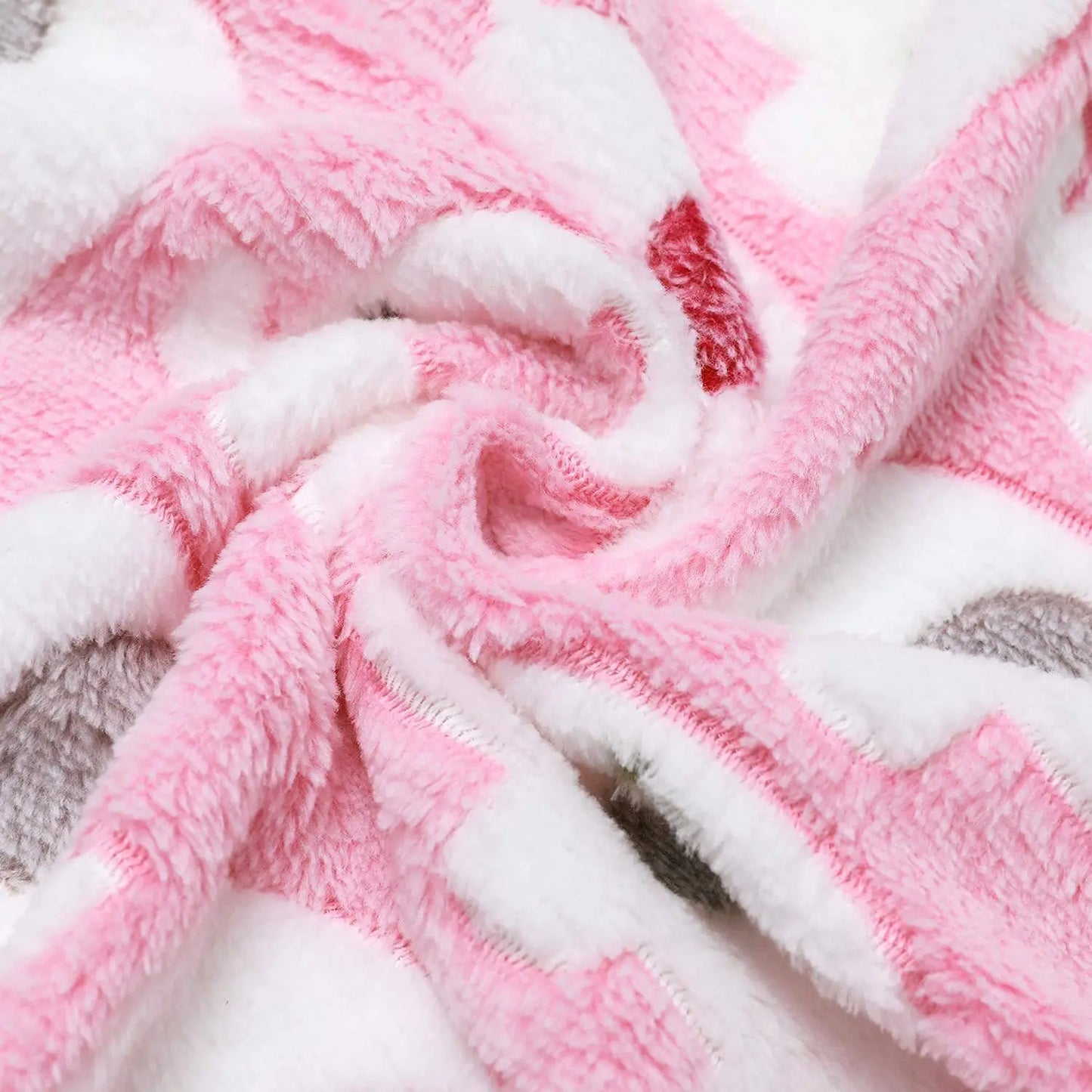 Cute Elephant Baby Blanket - Soft Coral Velvet Swaddle Wrap & Stroller Cover