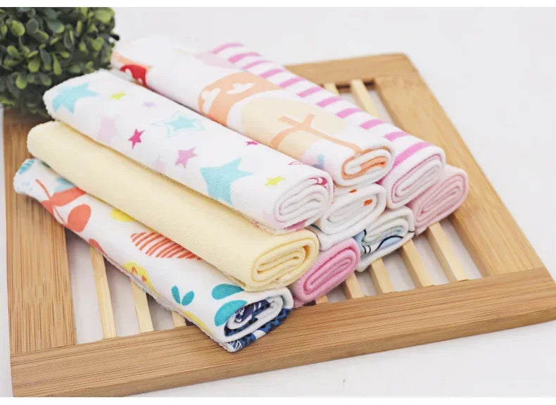 8-Piece Cotton Baby Towel Set – Soft Washcloths & Handkerchiefs for Newborns (0-24 Months)