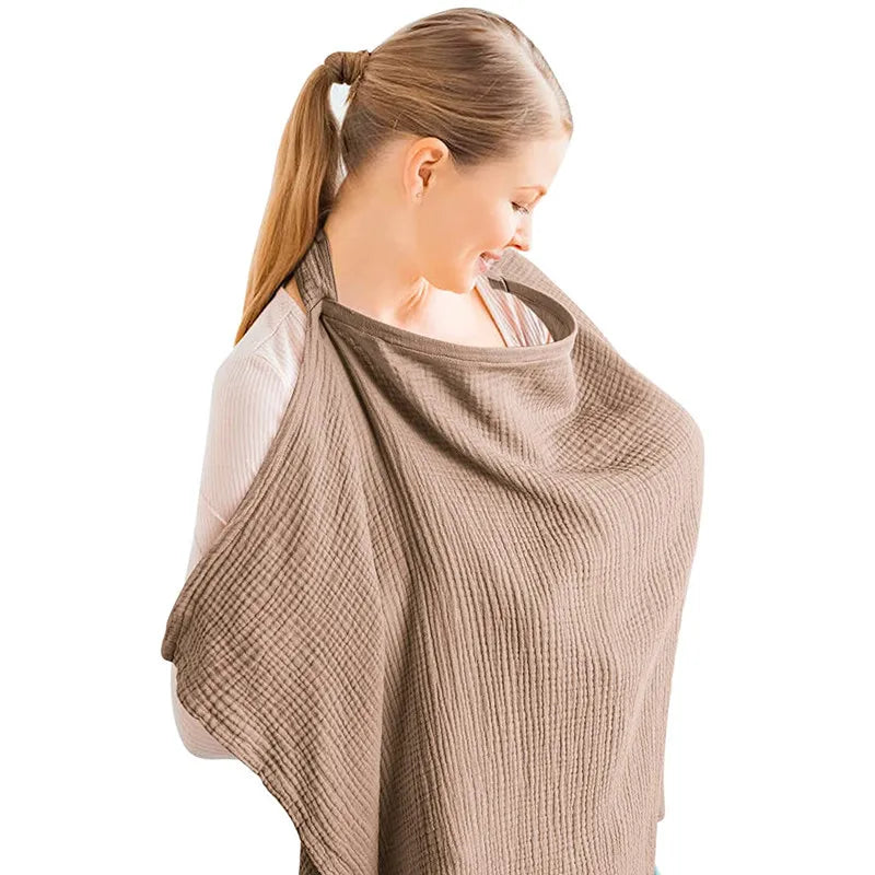 Breathable Nursing Cover - Adjustable Privacy Apron for Outdoor Breastfeeding