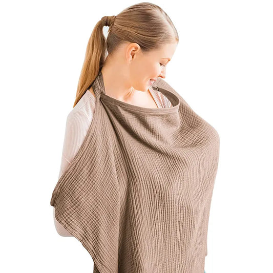 Breathable Nursing Cover - Adjustable Privacy Apron for Outdoor Breastfeeding