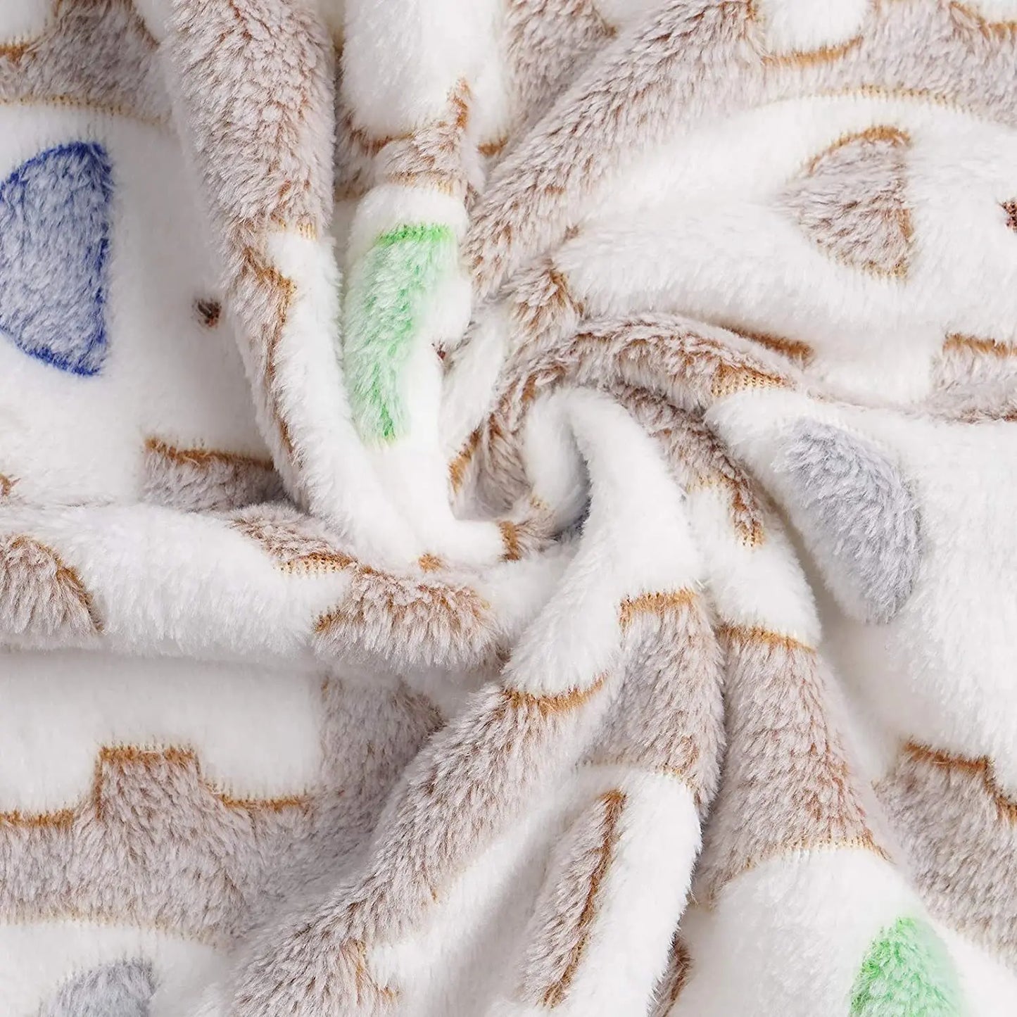 Cute Elephant Baby Blanket - Soft Coral Velvet Swaddle Wrap & Stroller Cover