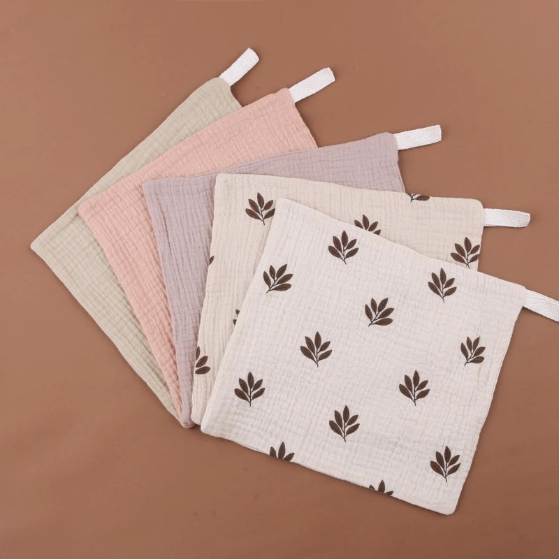 5 Soft Absorbent Gauze Newborn Burp Cloth Baby Saliva Towel Cotton Baby Bibs Handkerchief Nursing Towel Cuddle Cloth Baby Stuff