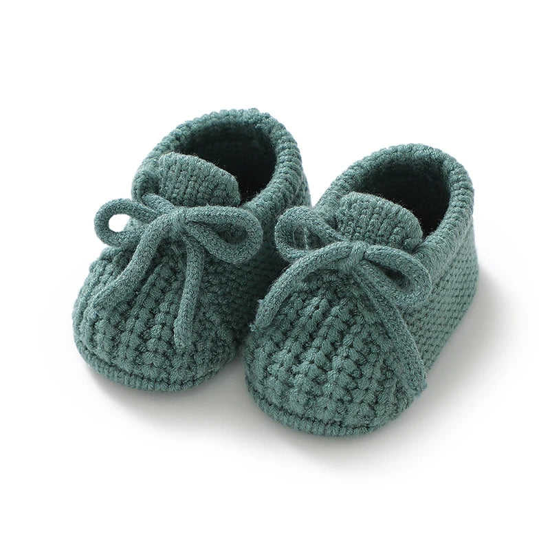 Baby Shoes Knitted Newborn Bed Footwear 0-18M Warm Clothing Accessories Infant Boys Girls First Boots Fashion Solid Toddler Kid