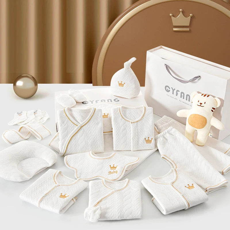 Newborn Baby Clothing Set – 15-20 Piece 100% Cotton Unisex Outfit Collection (0-3 Months)