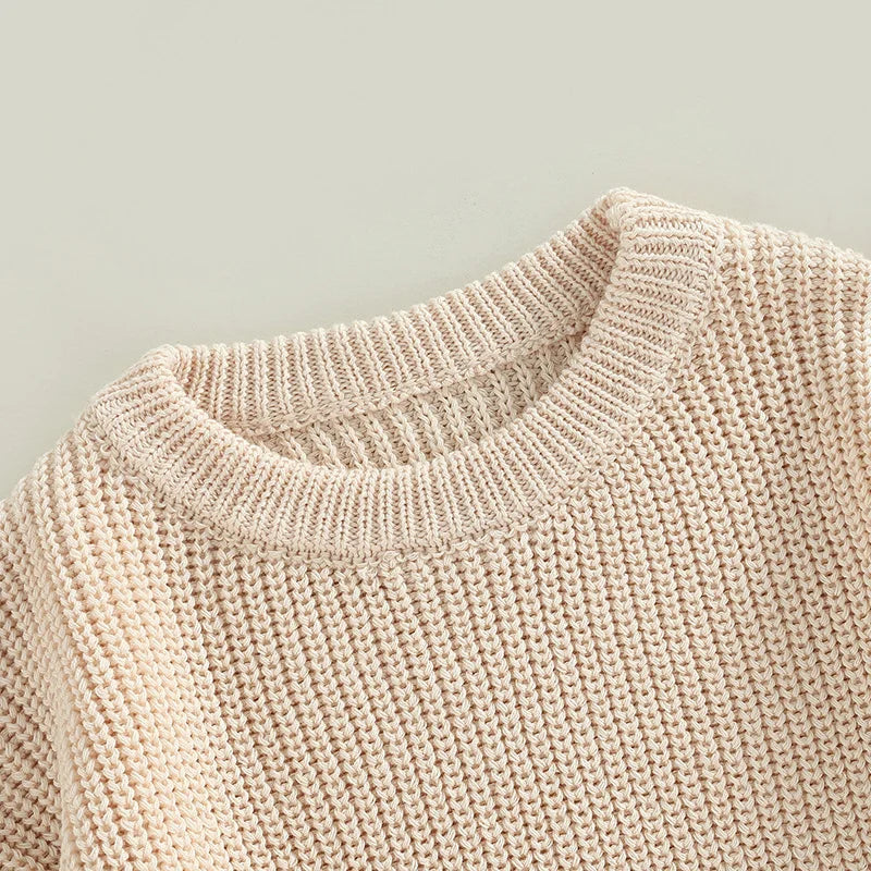 Autumn New Baby Boys Girls Clothes Baby Sweater Toddler Knit Sweater Newborn Knitwear Long Sleeve Cotton Baby Pullover Tops