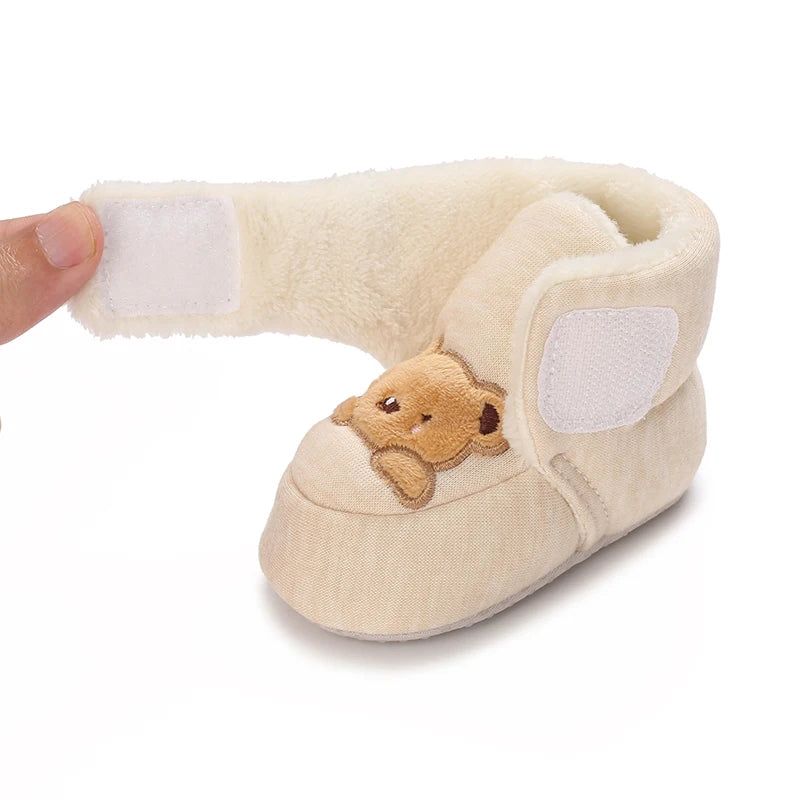 Cute Cartoon Cotton Baby Shoes - Soft First Walker Shoes for Newborn Boys & Girls
