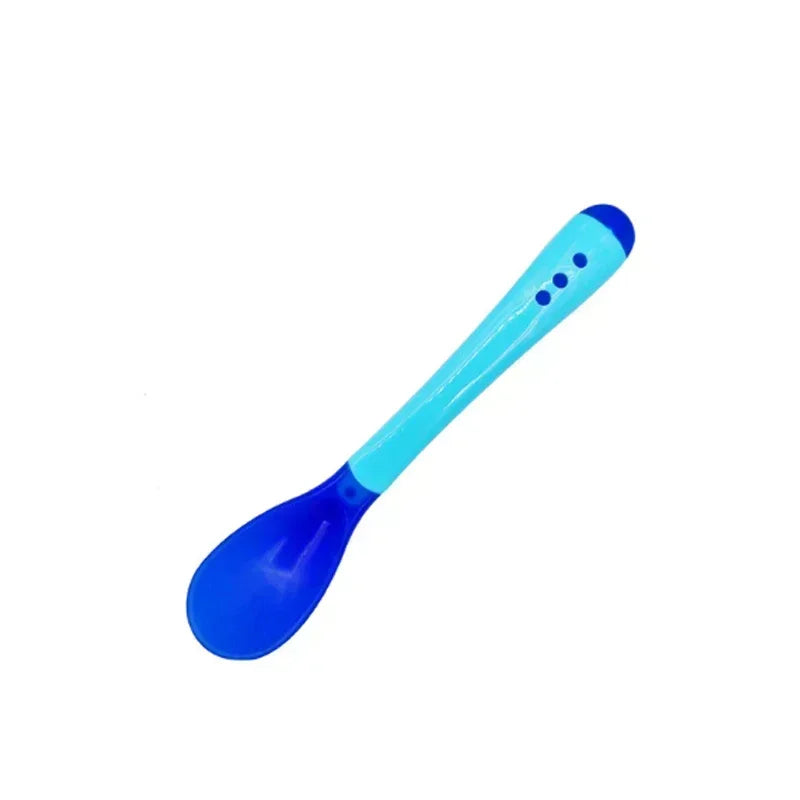 3PCS Silicone Baby Utensils Set โ Soft Spoon & Fork for Toddlers โ Self-Feeding Training Cutlery