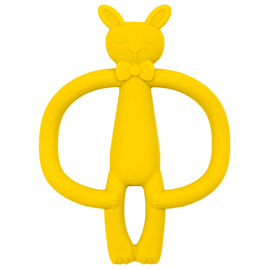 Silicone Nursing Teether Toy – Durable Cartoon Design for Dental Care & Gum Relief (3+ Months)