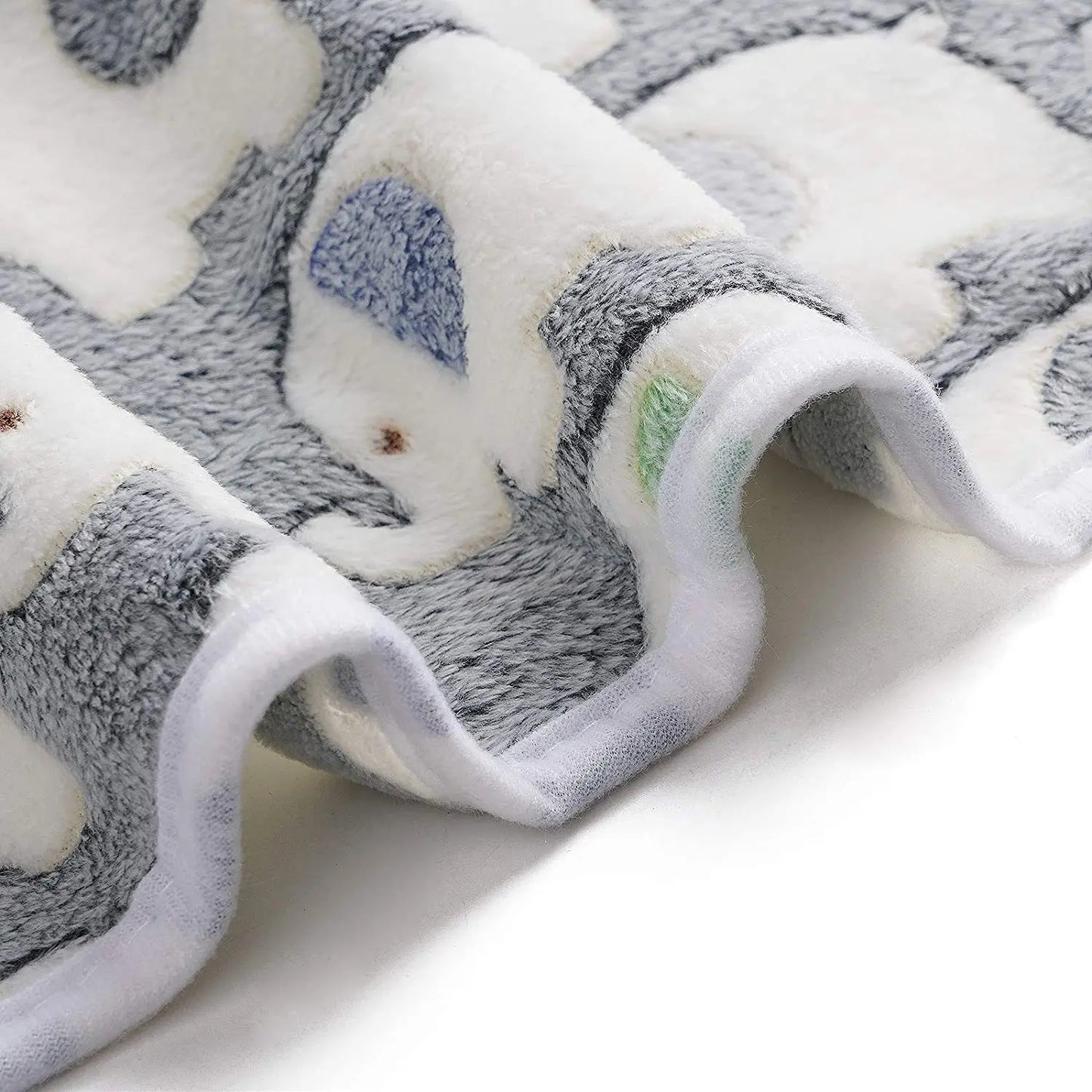 Cute Elephant Baby Blanket - Soft Coral Velvet Swaddle Wrap & Stroller Cover