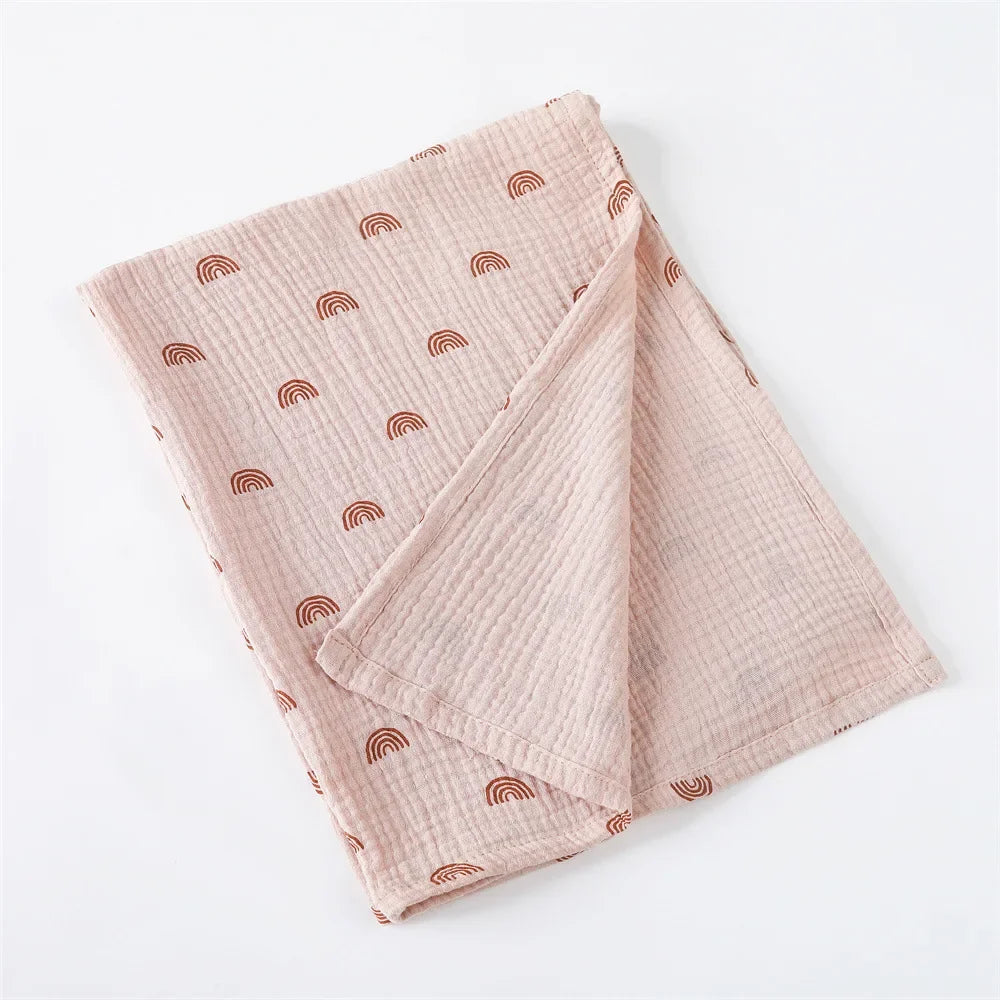 Cotton Receiving Blanket for Newborn Gauze Muslin Baby Blanket  New Born Swaddle Wrap Kids Bath Towel Baby Stroller Blanket