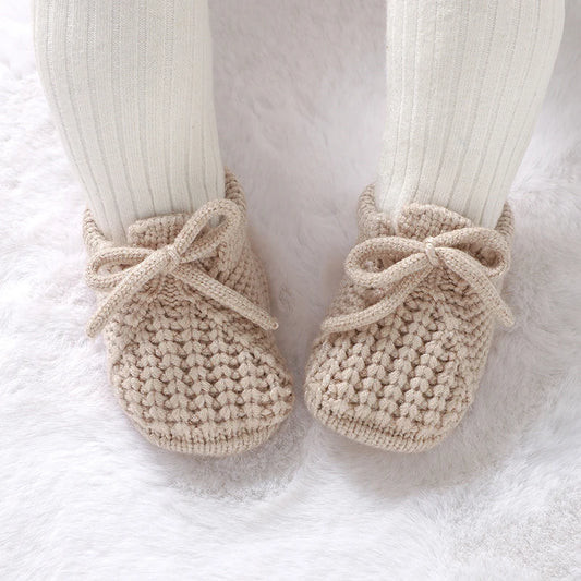 Knitted Baby Booties β Warm Soft Shoes 0β18 Months