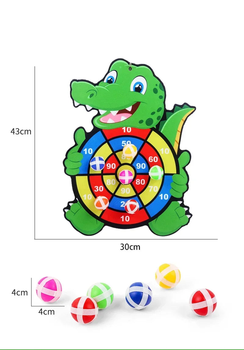 Educational Dart Board Game - Montessori Sticky Ball Target Game for Kids 3-7 Years