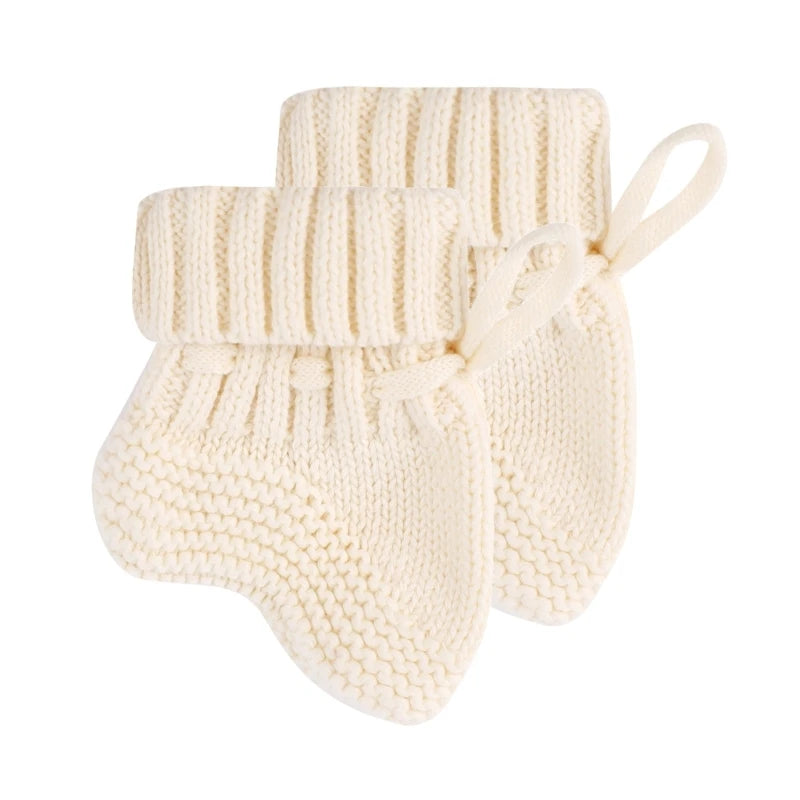 Comfortable Knitted Baby Socks Warmth Learn to Walking Shoes for Newborns, Unisex Warm Socks for Autumn/Winter 2024