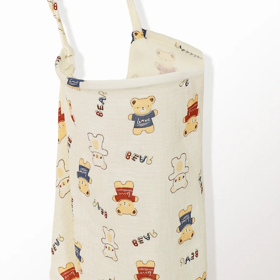 Premium Muslin Nursing Cover - Breathable Breastfeeding Apron with Arch Neckline