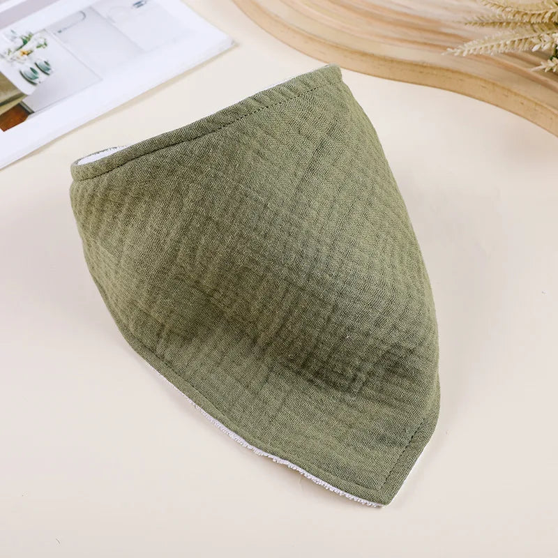Baby Bibs Infant Cotton Bib Newborn Baby Items Triangle Scarf Feeding Saliva Towel Bandana Burp Cloth Boys Girls Shower Gift