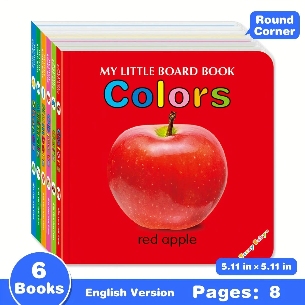 Baby Colorful Pattern Card Books - Interactive Sensory Development Toys for Early Reading