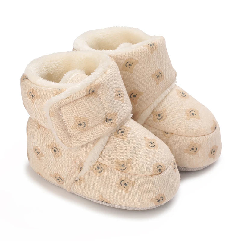 Cute Cartoon Cotton Baby Shoes - Soft First Walker Shoes for Newborn Boys & Girls