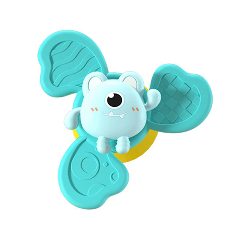 Montessori Baby Bath Toys Boy Children Bathing Sucker Spinner Suction Cup Toy For Kids Funny Child Rattles Teether Toddler Gifts